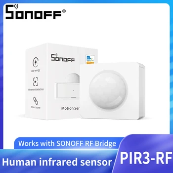 1-20 штук Sonoff PIR3 умный дом инфракрасный датчик человека Уведомление о охранной сигнализации Радиочастотный датчик движения Работает с радиочастотным мостом SONOFF