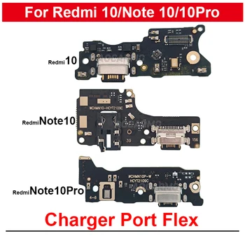 1 шт. для Redmi 10 USB док-станция для зарядки Порт зарядного устройства с микрофоном Гибкий для Reami Note 10 10Pro Запчасти для ремонта