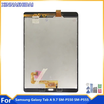 100% ЖК-Дисплей Для Samsung Galaxy Tab A 9,7 SM-P550 SM-P555 P550 P555 Сенсорный Экран Дигитайзер Стекло Замена ЖК-дисплея В сборе