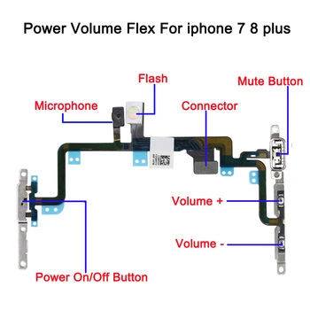 1шт Новый Высококачественный Power Flex с Металлическим Держателем Для iPhone 7 8 4,7 