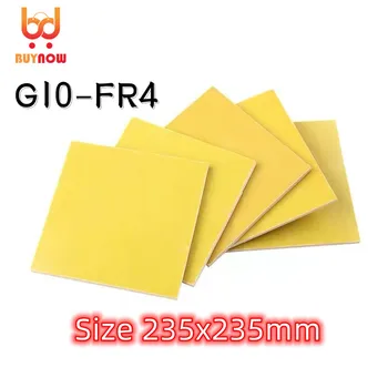 235x235 мм Желтая доска из эпоксидной смолы G10, светло-зеленая доска из стекловолокна FR4, 3240 Черная Изолирующая доска из стекловолокна, Обработка на заказ