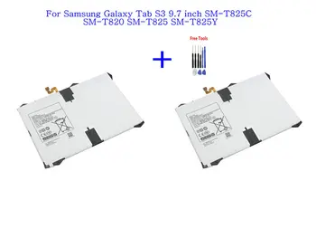 2x6000 мАч Планшетный Аккумулятор EB-BT825ABE для Samsung Galaxy Tab S3 9,7 дюймов SM-T825C SM-T820 SM-T825 SM-T825Y + Набор инструментов для ремонта