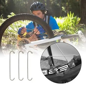 3 шт. Соединительный крючок для ремонта велосипедной цепи, инструмент для обслуживания велосипедной цепи, Цепные крючки, инструмент для ремонта велосипедов