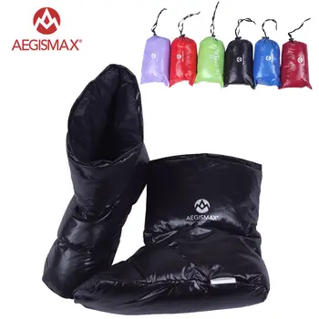 AEGISMAX Тапочки на утином пуху, Обувь, Ботильоны, Обувь для кемпинга, теплый чехол для ног, походов на открытом воздухе
