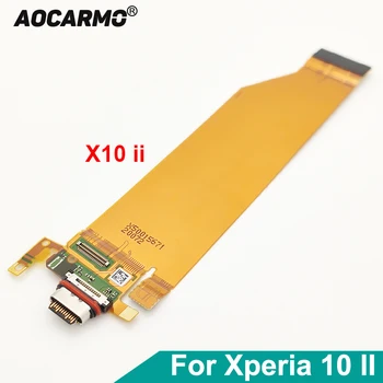 Aocarmo Для Sony Xperia 10 II X10ii XQ-AU51 XQ-AU52 SO-41A SOV43 Type-C USB Зарядное Устройство Порт Зарядки Разъем док-станции Гибкий кабель