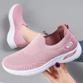 BCEBYL 2023 Новая модная женская обувь для отдыха Легкая прочная спортивная обувь на мягкой подошве Женская обувь для ходьбы на толстой подошве
