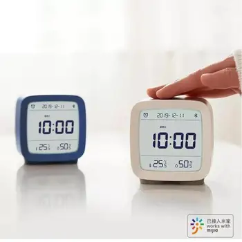 Cleargrass Bluetooth Будильник qingping Температура Влажность Ночник с ЖК-экраном Smart control от Mijia App