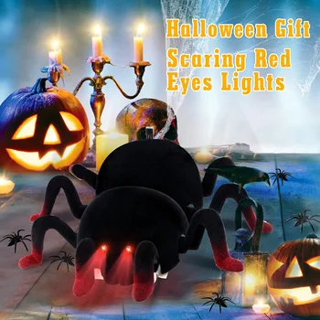 Happy Halloween, детские игрушки-пауки с дистанционным управлением, реалистичные игрушки-пауки со светодиодной подсветкой для мальчиков и девочек, подарок на Пасху