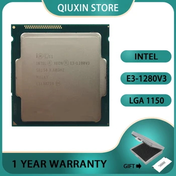 Intel Xeon E3-1280v3 E3 1280v3,восьмипоточный, ЦПУ L2 = 1 Мб, L3 = 8 Мб, 82 Вт, LGA 1150  E3 1280 v3, 3,6 ГГц, четырехъядерный