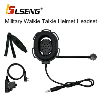 LSENG, военная тактическая рация, шлем, гарнитура, наушники для Kenwood Baofeng UV5R BF888S, аксессуары для двусторонней радиосвязи