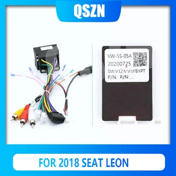 QSZN Android Canbus Box RP5-VW-102 для 2018 SEAT Leon Жгут проводов Силовые кабели автомагнитолы стерео