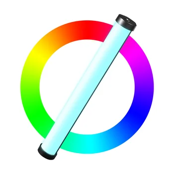 RGB светодиодная полноцветная световая трубка, портативная заполняющая световая палочка, 2500K-9900K Бесступенчатая CRI95 для записи видео в прямом эфире