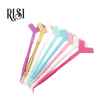 RISI 10шт Аппликатор для завивки ресниц 2 в 1, Многоразовые пластиковые инструменты для завивки ресниц
