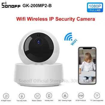 SONOFF GK-200MP2-B Мини-Wifi Камера 1080P HD, умная беспроводная IP-камера, 360-ИК-радионяня ночного видения, камеры наблюдения