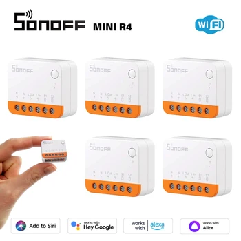 SONOFF MINI R4 WiFi Smart Switch Модуль Smart 2-Полосный Переключатель Умный Дом Работает С Беспроводным управлением R5 S-MATE Alexa Google Home
