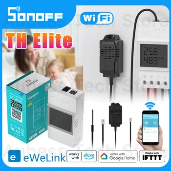 SONOFF TH Elite 16A/20A WiFi Smart Switch С Датчиком Температуры И Влажности Переключатель Мониторинга 