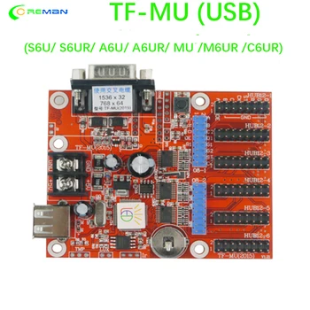 TF-MU USB LED карта контроллера текстовая светодиодная вывеска для большего выбора локальной сети/ WIFI / RS232 TF-SU / S6U/ S6UR /A6U/ A6UR / MU / M6UR / C6UR /M6NUR