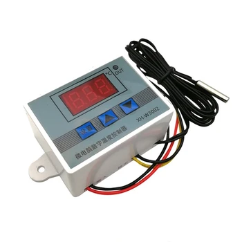 W3002 Цифровой светодиодный регулятор температуры 12V 24V 110V-220V 10A Регулятор термостата XH-3002