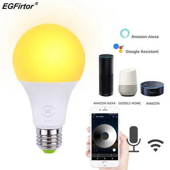 Wifi Пульт Дистанционного Управления Smart Bulb 6,5 Вт RGB Magic Smart Home Automation Беспроводные Лампочки, Совместимые с Alexa Google