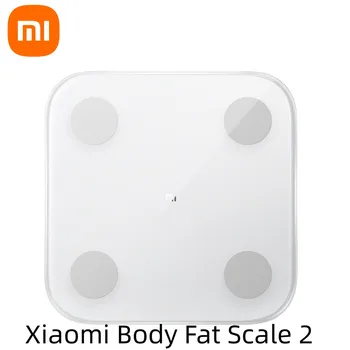 Xiaomi Mi Scale 2 Smart Body Fat Scale Весовая шкала 2 Bluetooth 5.0 Монитор приложения светодиодный дисплей Цифровая шкала состава тела