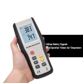Высокочувствительный Цифровой Портативный измеритель скорости ветра HT-9829 Термочувствительный термоанемометр Anemometro Измерительный прибор