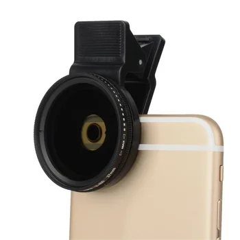 Для объектива камеры мобильного телефона ZOMEI 37 мм Профессиональный фильтр ND с круговой поляризацией ND2-400 для мобильного телефона Xiaomi Samsung с зажимом