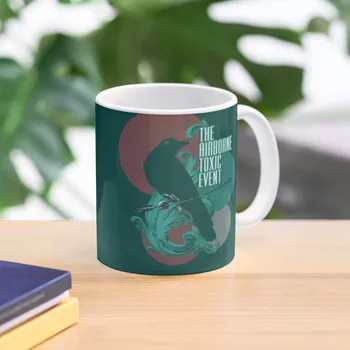 Забавный логотип токсичного события Airborne, удобная кофейная кружка, кружка-миксер, Пивная кружка, керамические чашки, кофейная чашка, керамическая