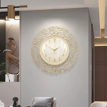 Золотые настенные часы для гостиной, спальни, Элегантные Декоративные Стильные настенные часы, Современный дизайн, Роскошные часы Reloj Pared Orologio Da Parete
