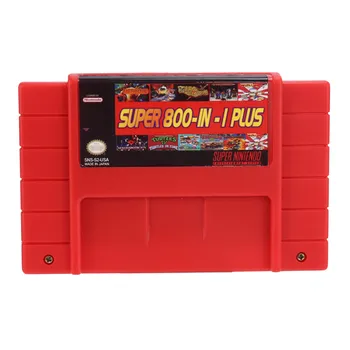Игровой картридж Super DIY Retro 800 в 1 PLUS для 16-битной игровой консоли, США, красный