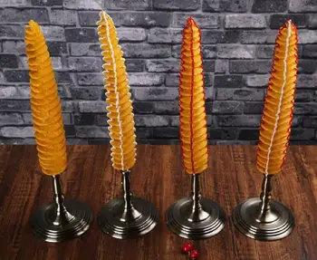 Имитация спиральной картофельной еды модель картофельной башни с поворотом картофельного вихря, поддельные длинные картофельные чипсы, реквизит для показа жареной еды 