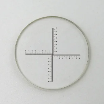 Калибровочный Слайд с Перекрестной Сеткой DIV 0,1 мм Стеклянный Микрометр с Окуляром для Измерения под Микроскопом