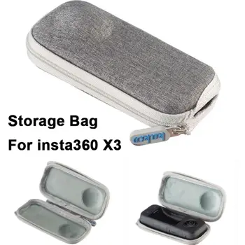 Мини-кейс для хранения защитной пленки для спортивной камеры Insta360 X3, портативный защитный чехол, сумка из искусственной кожи для аксессуаров Insta 360 X3.