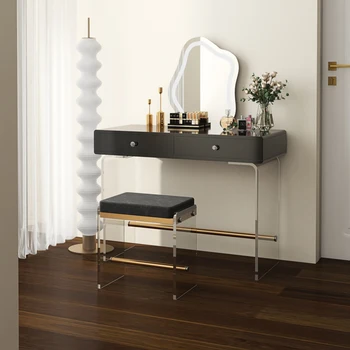 Модный роскошный туалетный столик для женщины, Европейская женщина, минималистичный туалетный столик для спальни, классическая домашняя прическа