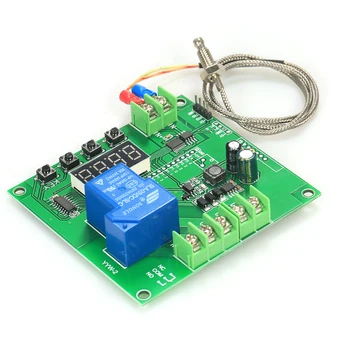 Модуль регулятора температуры 0 ~ 1000 градусов приборы для измерения температуры Плата управления температурой термостат + Датчик K-типа