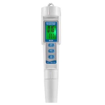 Монитор-тестер качества воды 3 в 1 Портативный Измеритель PH EC TEMP Acidometer для анализа качества воды PH-тестер