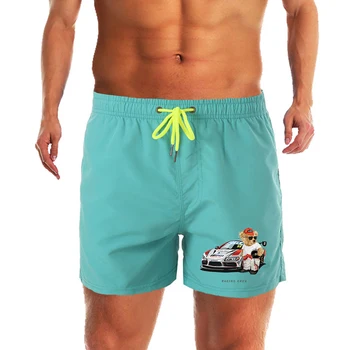 Мужские плавательные шорты, летние красочные купальники, мужской купальник, плавки, сексуальные пляжные шорты, доска для серфинга, мужская одежда, брюки