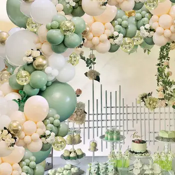 Набор гирлянд из воздушных шаров с зеленым авокадо, подходящий для мальчишников, свадебных душей, детских душей, юбилеев, гендерных секретов.