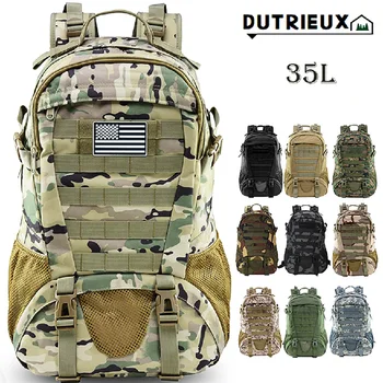 Новый 35L 1000D Водонепроницаемый Тактический рюкзак Военный Molle для треккинга, рыбалки, охоты, скалолазания, Армейские походные сумки для кемпинга на открытом воздухе