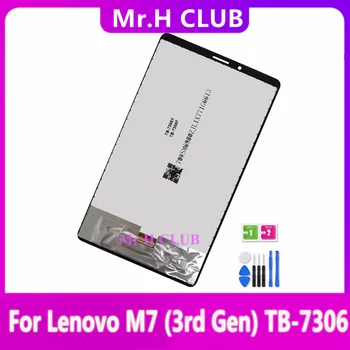 Оригинальный НОВЫЙ Для Lenovo Tab M7 3rd Gen TB-7306 TB-7306F TB-7306X TB 7306 Сенсорный Экран ЖК-дисплей В сборе Замена Ремонт