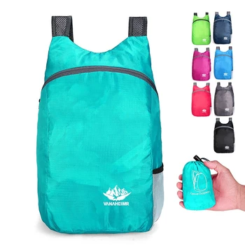 Открытый 20-литровый Складной рюкзак, водонепроницаемая Портативная складная сумка, Сверхлегкий рюкзак для путешествий, походов, кемпинга для женщин и мужчин