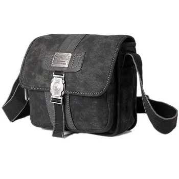 Открытый альпинизм, Ретро Мужские холщовые сумки на плечо, износостойкая сумка через плечо, повседневная сумка через плечо