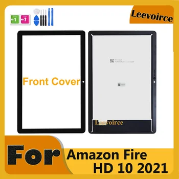 Передняя крышка или ЖК-дисплей Для Amazon Kindle Fire HD 10 2021 LCD HD10 11th Gen 2021 T76N2B T76N2P Дисплей Ремонт Сенсорного Экрана В сборе