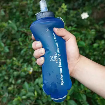 Портативная складная сумка для бутылки с водой Спортивные принадлежности на открытом воздухе Спортивные принадлежности на открытом воздухе Пешие Прогулки Кемпинг Мягкая Фляжка для воды Сумки для бутылок