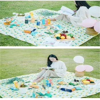Портативный водонепроницаемый Оксфордский коврик для пикника на открытом воздухе, влагостойкий, складной, сверхлегкий, пляжное одеяло для кемпинга, 200 × 150 см