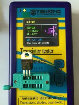 Портативный новый компонентный тестер, измеритель емкости транзисторного диода ESR, Mosfet, индуктивность NPN MPN Mos