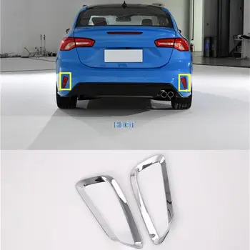 Рамка заднего противотуманного фонаря, Накладка крышки фонаря для Ford Focus 2022 + Седан, Защита для стайлинга автомобилей, Аксессуары для украшения, Внешняя наклейка