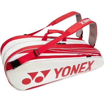 Роскошная Сумка Для Теннисных Ракеток YONEX Большой Емкости На 9 Ракеток С Отделением Для Обуви Теннисный Рюкзак Для Мужчин Оригинал