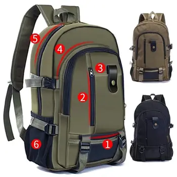 Рюкзак для военной тактики, холщовый камуфляжный Армейский штурмовой рюкзак, Спортивный рюкзак для активного отдыха, походный рюкзак для кемпинга, военная задняя часть