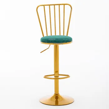 Скандинавский дизайн Барный стул Золотой Поворотный подъемный барный стул Креативная мебель для дома Легкий роскошный высокий стул TG