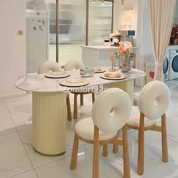 Скандинавский Туалетный столик, стулья для столовой и гостиной, Бархатный салон, современное Ленивое Белое кресло, салон мебели для дома Woonkamer Stoelen WKYZ